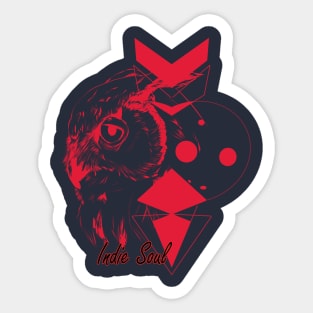 Indie Soul Red Sticker